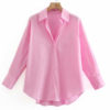 Cotton Candy Long Sleeve Button Down Blouse_Pink_6