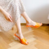 Neon Gel Chunky Heel Slip On Sandals_3