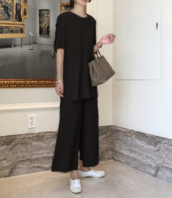 Casual Two-Piece Suit and Wide-Leg Pants – after MODA
