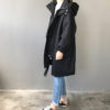 Casual Hooded Parka Jacket_Black