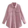 Classic Flap Pocket Button Up Blouse_4._Dusty Pink