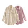 Classic Flap Pocket Button Up Blouse_5_Featured