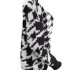 Houndstooth Print Knitted Sweater_2