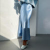 Icy Blue Silk Skirt_1