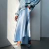 Icy Blue Silk Skirt_2