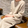 Knitted Two Piece Sweater Set_1_Beige