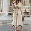 Longline Double Breasted Trench Coat - Image 4