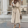 Longline Double Breasted Trench Coat_Beige