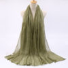 Luxe Solid Hijab_5_Khaki Green