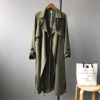 Open Front Belted Coat_Dark Green