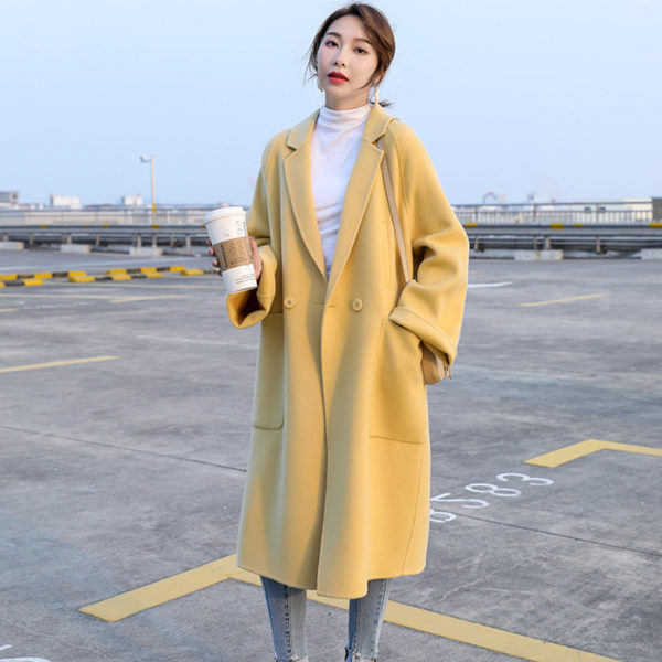 Oversized Button Up Coat_2_Mustard Yellow