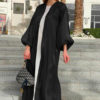 Sleek Blouson Sleeve Abaya