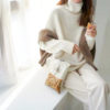 Solid High Neck Sweater_Creamy White