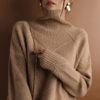 Textured Knit Sweater_Khaki