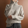 Textured Knit Sweater_Light Gray