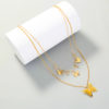 Butterfly Charm Two Layer Necklace_1