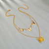 Butterfly Charm Two Layer Necklace_2