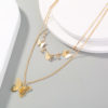 Butterfly Charm Two Layer Necklace_4