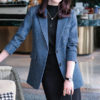 Chic Classic Boyfriend Blazer_Gray blue