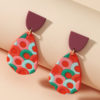 Circle Pattern Teardrop Earrings_2