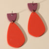 Circle Pattern Teardrop Earrings_4