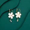 Elegant Flower Hoop Earrings_1