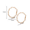 Gold Twist Hoop Pearl Trim Earrings_2