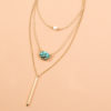 Layered Green Gem Bar Necklace_1