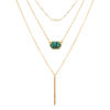 Layered Green Gem Bar Necklace_2