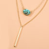 Layered Green Gem Bar Necklace_3