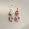 Printed Abstract Drop Earrings_Sky blue