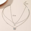 Silver Butterfly Layered Necklace