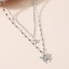 Silver Butterfly Layered Necklace_2