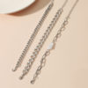 Silver Link Gemstone Bracelet Set_1