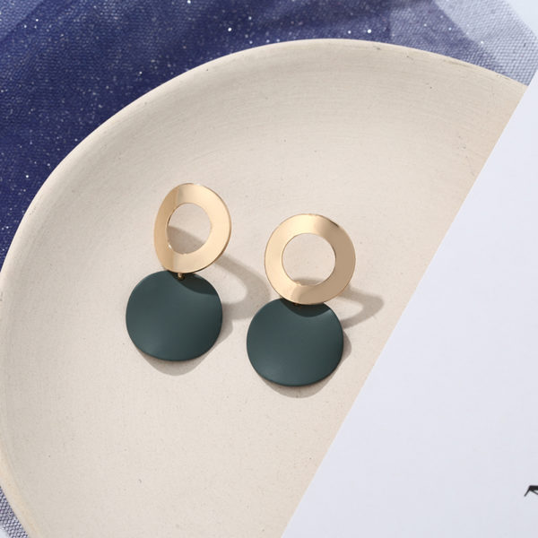 Two-tier Circle Drop Earrings_1