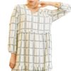 Arabic Print V-Neck Dress_2