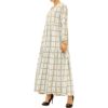 Arabic Print V-Neck Dress_3