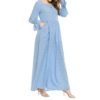 Blue Wave A-Line Maxi Dress_1