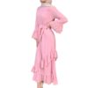 Classic Layered Ruffled Dress_3_Pink