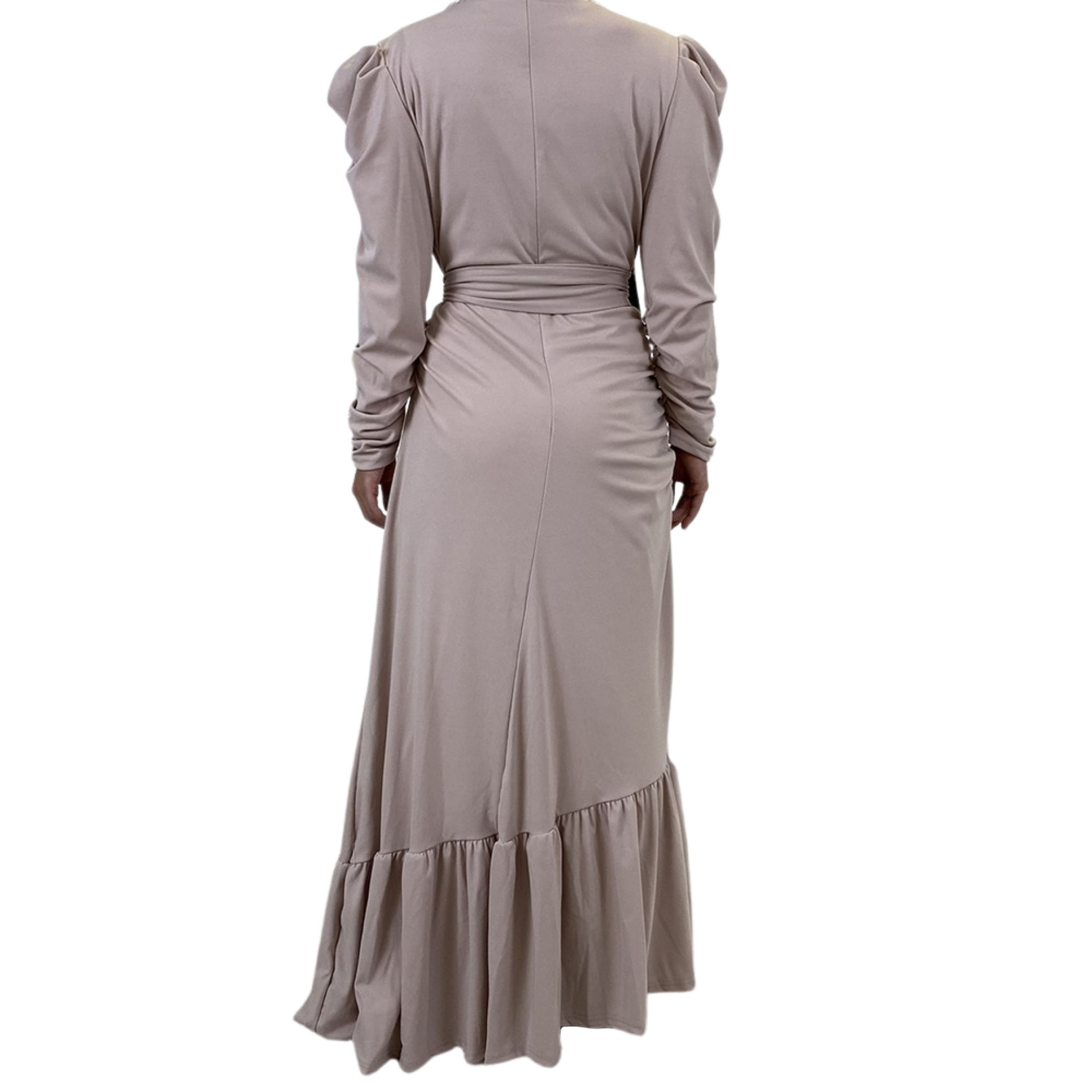 Long Sleeve Ruffled Maxi Party Dress – after MODA