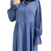 Ruffle Slip-On Smock Dress_3