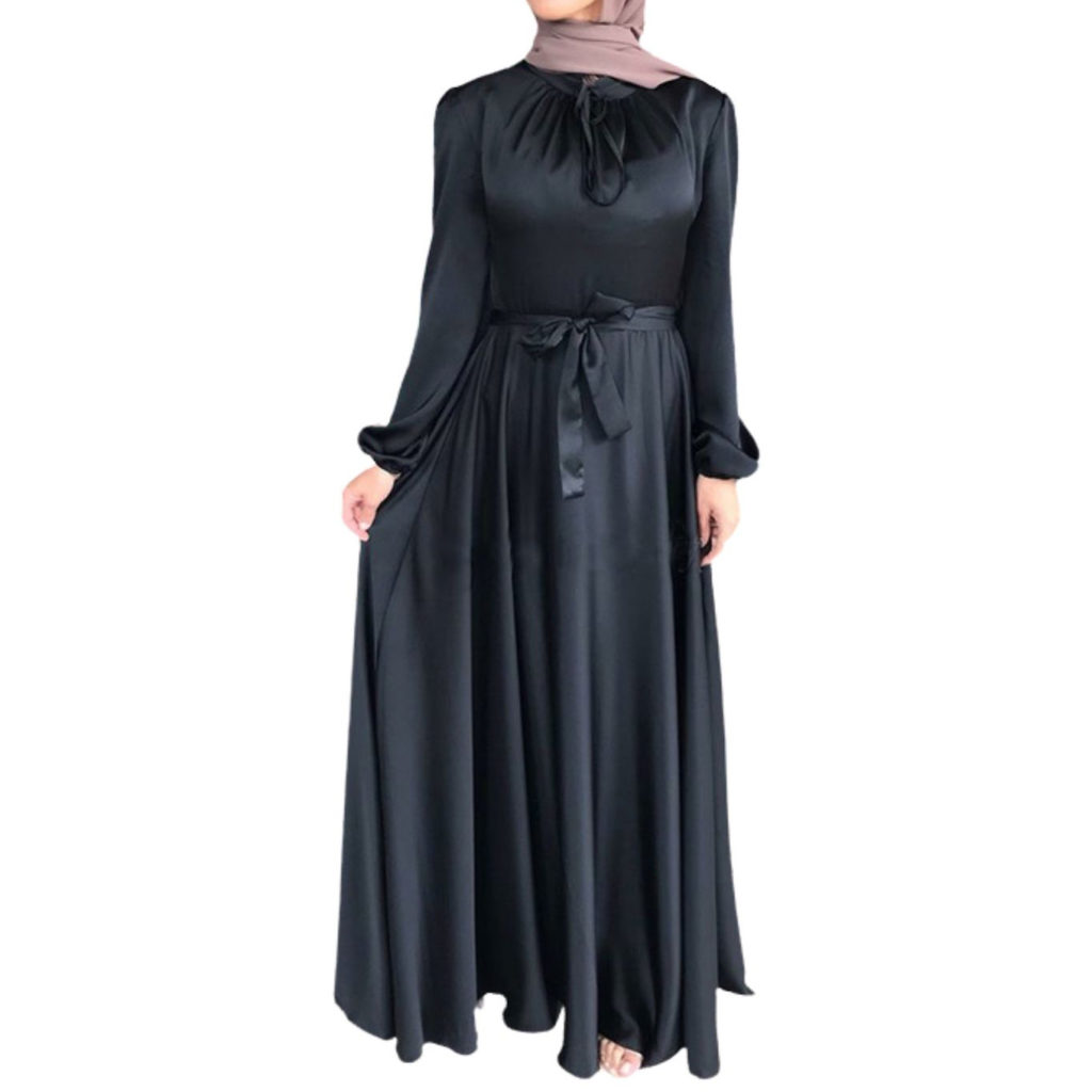 Silky Belted Maxi Dress – after MODA