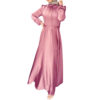 Silky Belted Maxi Dress_Lotus Pink