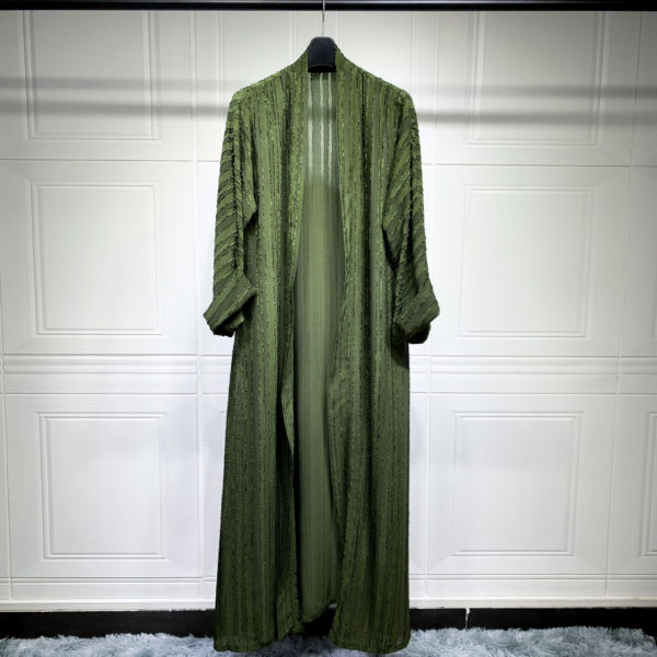 Evergreen Open Front Abaya - Image 4