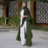 Evergreen Open Front Abaya