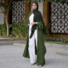 Evergreen Open Front Abaya_4