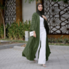 Evergreen Open Front Abaya_5