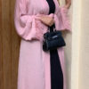 Feather Trim Abaya_1