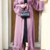 Feather Trim Abaya_13