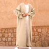 Ruched Sleeve Button Up Abaya_14